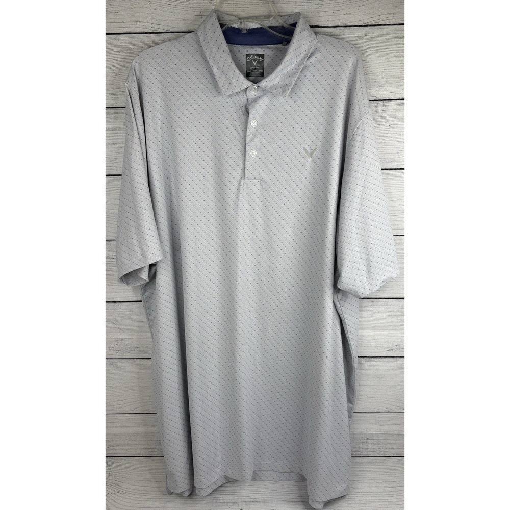 Callaway Opti-Dri Golf Polo Shirt All Over Print Men's XXL 2XL